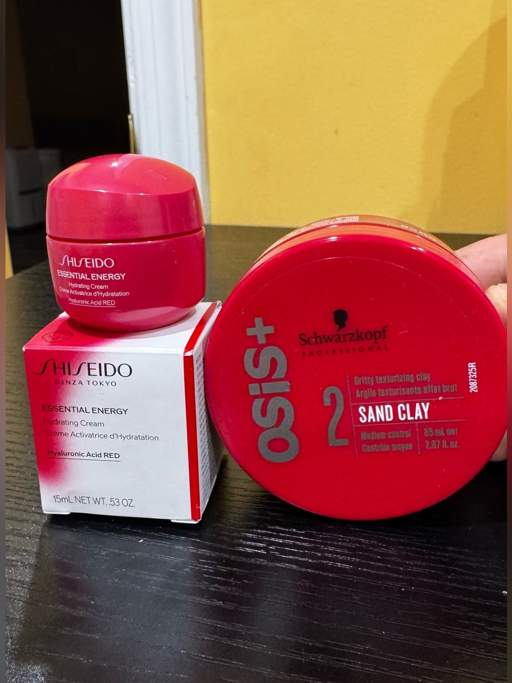 Shiseido Essential Energy Cream & Schwarzkopf Osis+ Sand Clay bundle - brand new